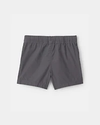 Baby Boy Canvas Shorts - Grey