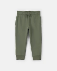 Toddler Boy French Terry Joggers - Olive Green