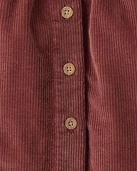 Girls Organic Cotton Corduroy Skirt