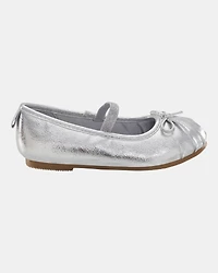 Toddler Ballet Slippers - Silver