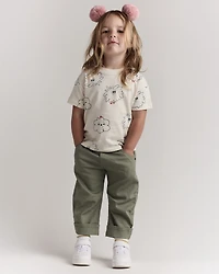 Toddler Girl Bailey Barrel Pant - Olive
