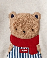 Baby 'Josh B'gosh' Bear Fleece Sweatshirt - Heather Cream