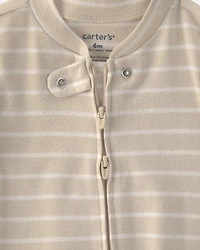 Baby Boy 2-Pack Sports Sleep & Play Pajamas - Ivory/Tan