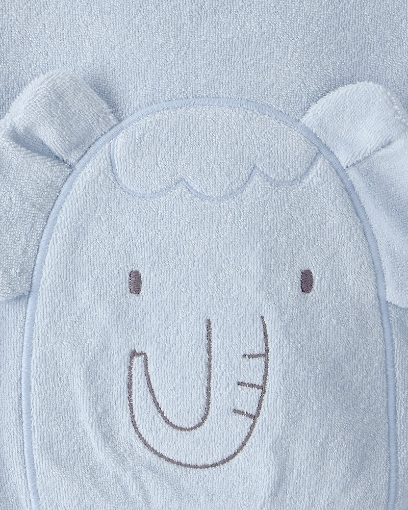 Baby Boy 2-Piece Elephant Terry Pullover Sweatshirt & Pant Set - Blue