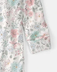 Baby Girl Butterfly Garden 2-Way Zip PurelySoft Footie Sleep & Play Pajama