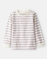 Toddler Boy Striped Long-Sleeve Tee - Cream