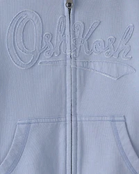 Toddler OshKosh Logo Zip-Up Hoodie - Blue