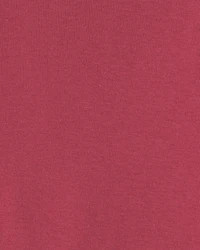 Baby Girl 3-Piece Floral Twill Long-Sleeve Dress Set - Burgundy/Cream