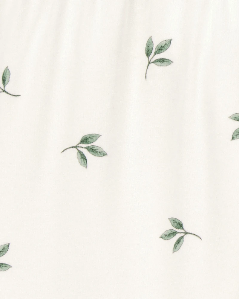 Baby Girl 2-Pack PurelySoft Pull-On Pants - Green/White