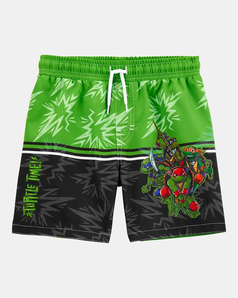 Kid 2-Piece Teenage Mutant Ninja Turtles Rashguard & Swim Trunk Set