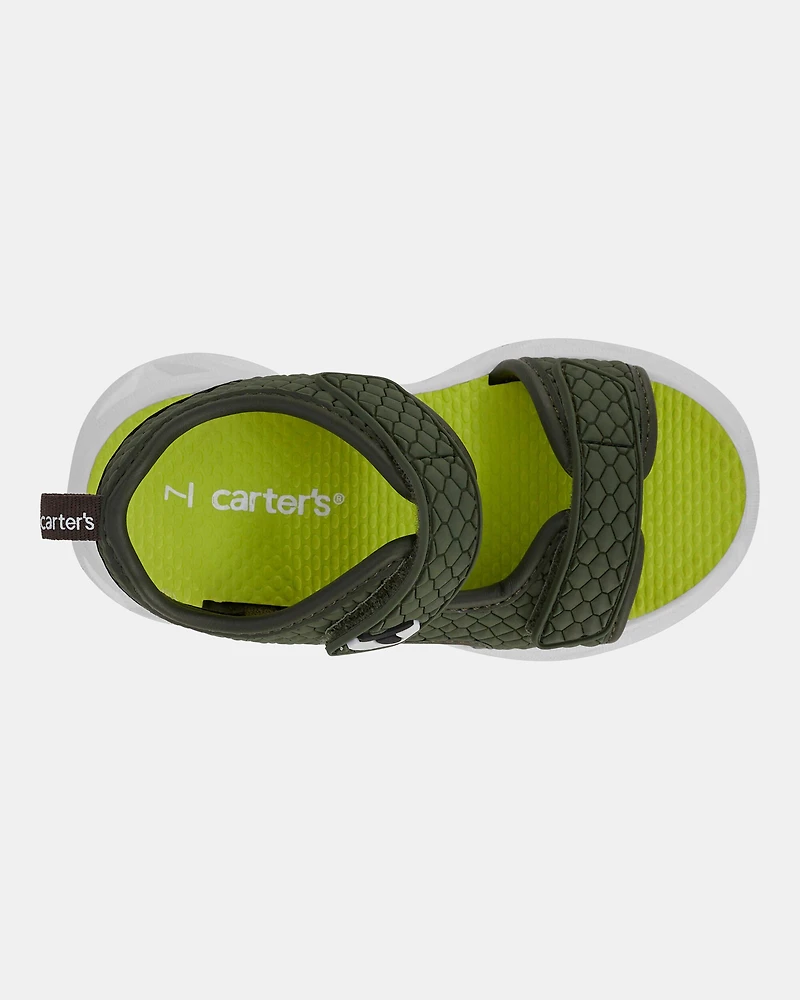 Toddler Rugged Light Up Sandals - Green