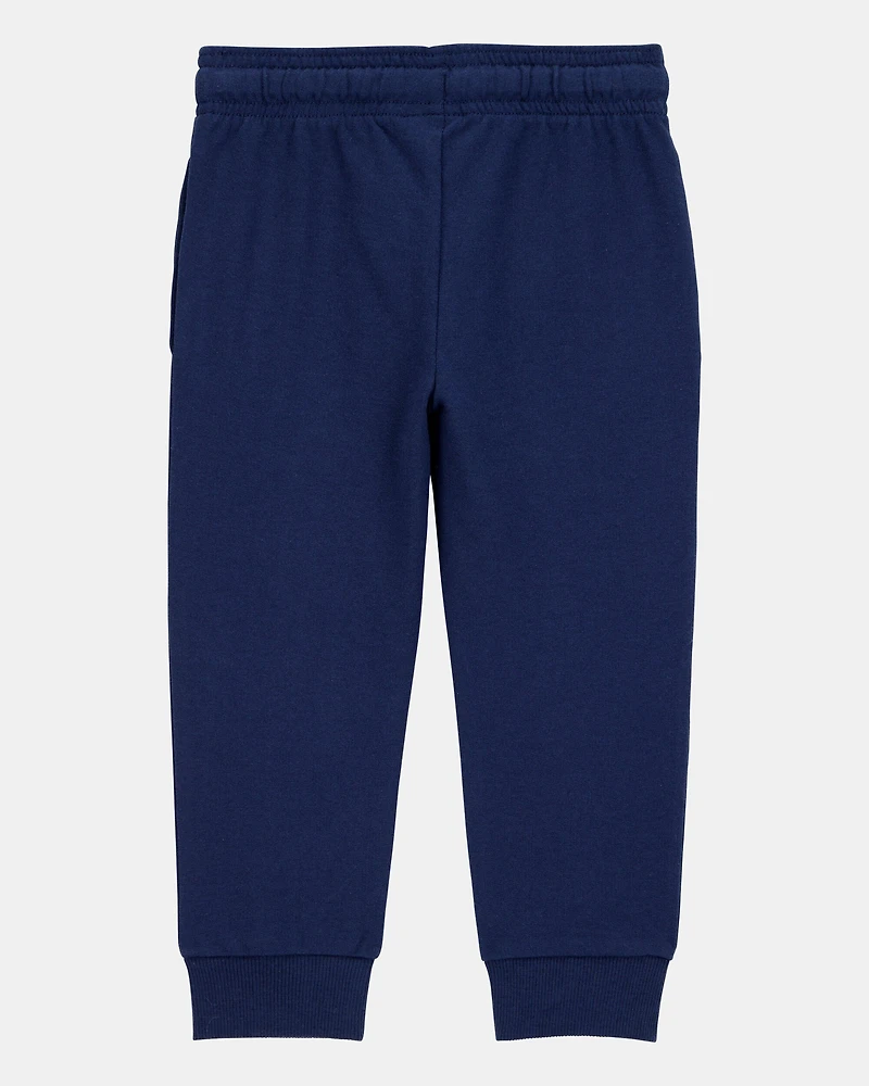 Toddler Boy Pull-On Drawstring Joggers - Blue