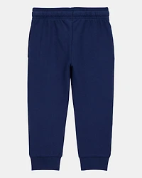Toddler Boy Pull-On Drawstring Joggers - Blue