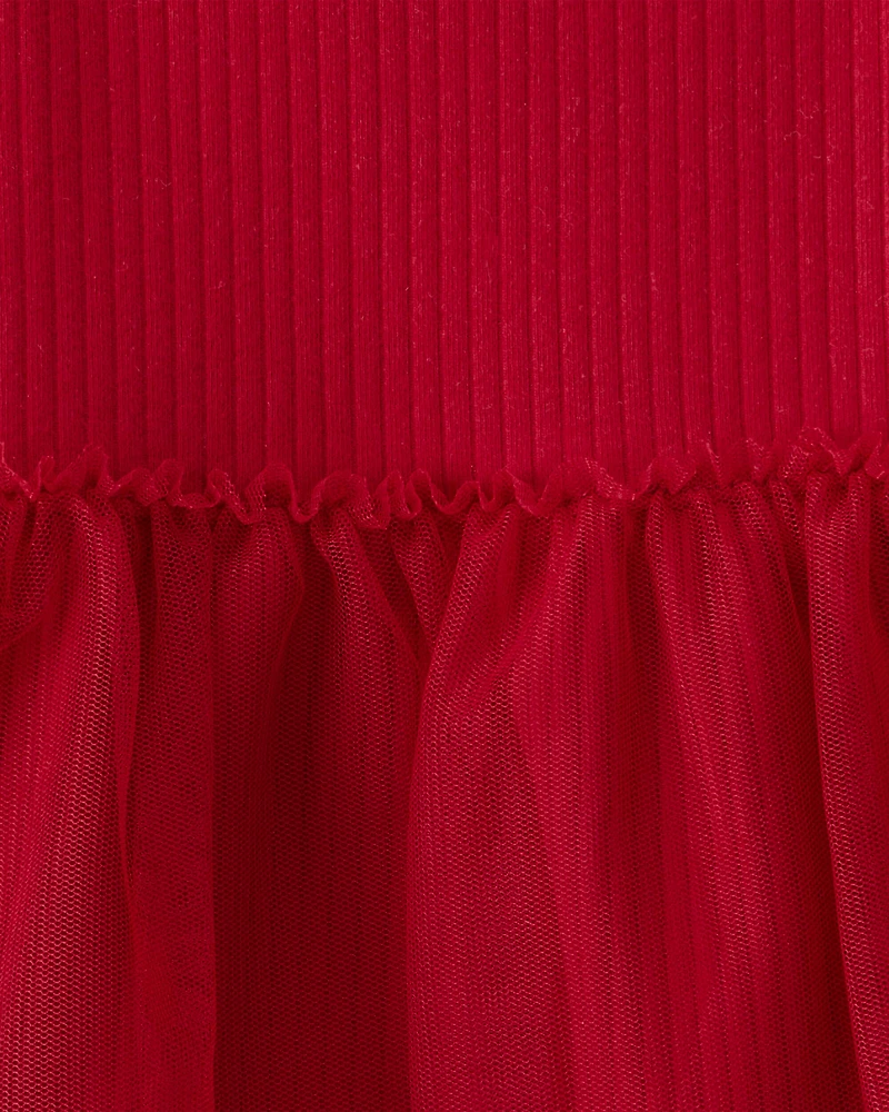 Baby Girl 2-Piece Floral Long-Sleeve Tee & Pant Set - Red