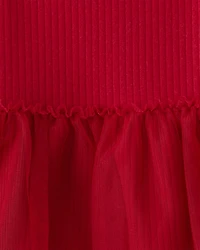 Baby Girl 2-Piece Floral Long-Sleeve Tee & Pant Set - Red