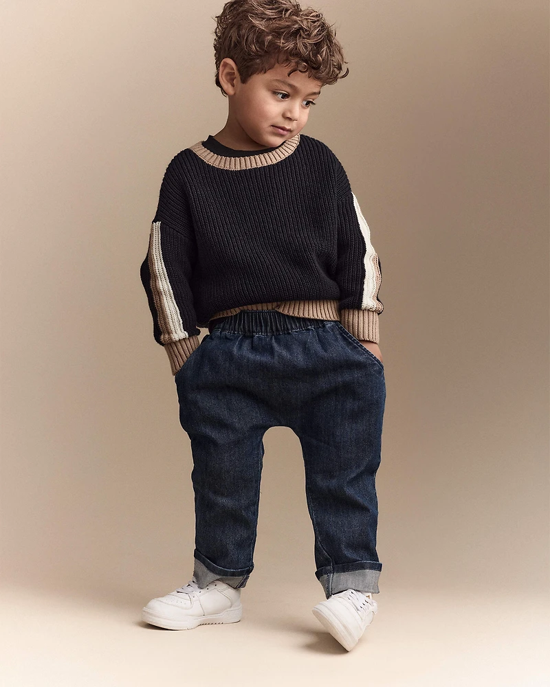 Toddler Playground Pant in Denim - Blue