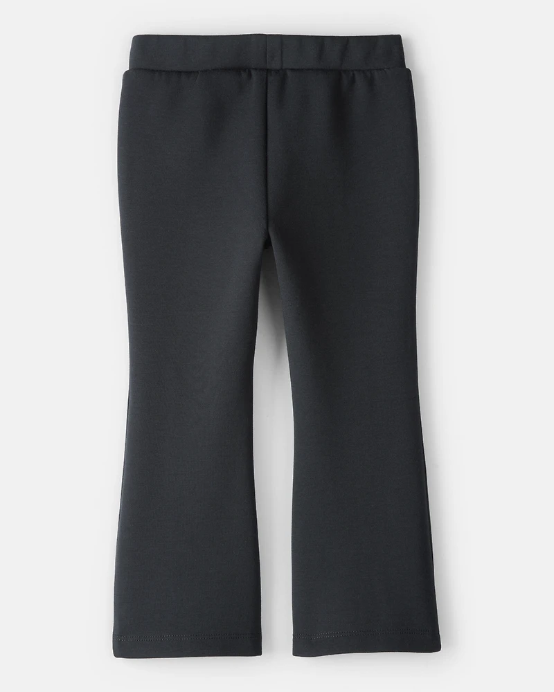 Toddler Girl Pull-On Flare Pants - Black