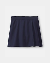 Girls 2-Pack Uniform Ponte Skort - Navy