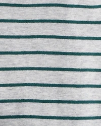 Baby Boy 3-Piece Fleece Vest Outfit Set - Green