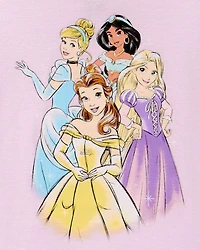 Kid Disney Princess Snug Fit Cotton 2-Piece Pajamas - Purple