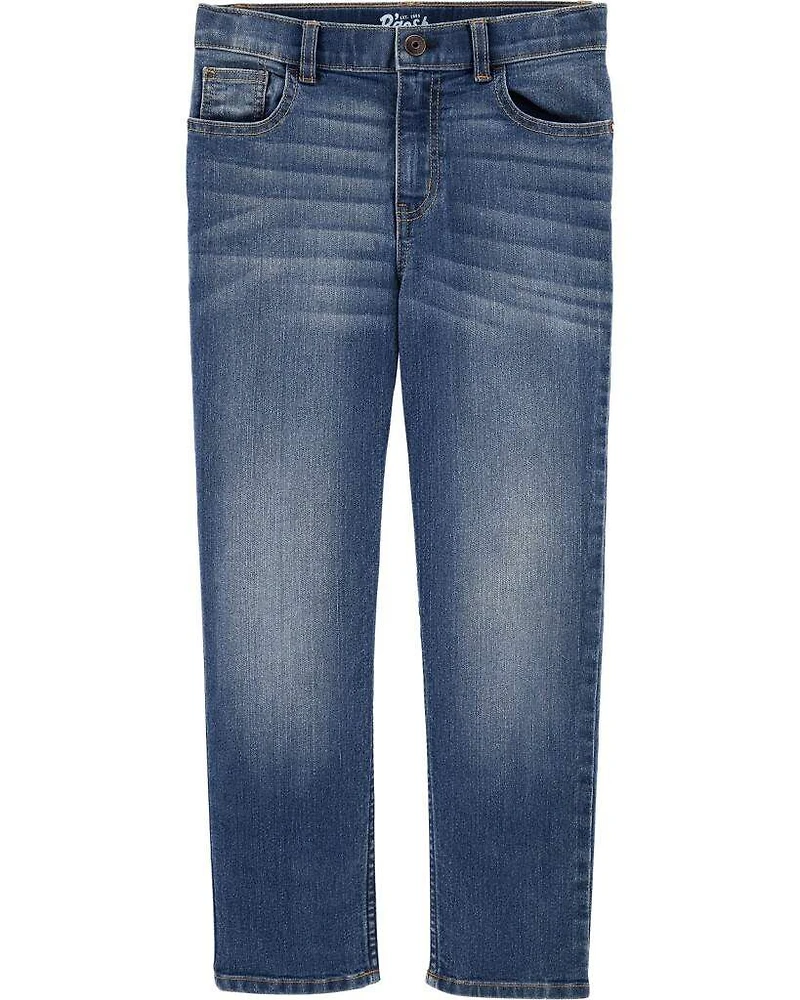 Kid Medium Blue Wash Straight-Leg Jeans