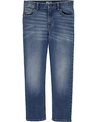 Kid Medium Blue Wash Straight-Leg Jeans