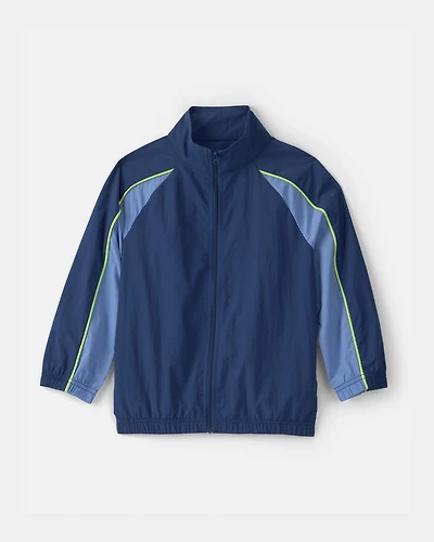 Boys Colorblock Active Windbreaker - Blue