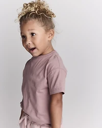 Toddler Short-Sleeve Relaxed Tee - Mauve