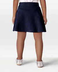 Toddler Girl Ponte Knit Uniform Skort - Navy