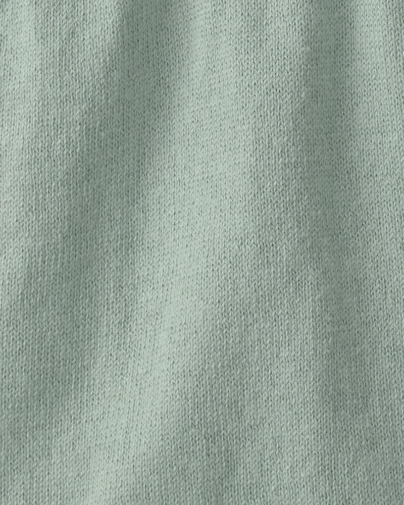 Baby 2-Piece Sailboat Overall Set - Green/Ivory