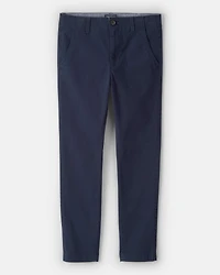 Boys Slim Tapered Chino Pants - Navy