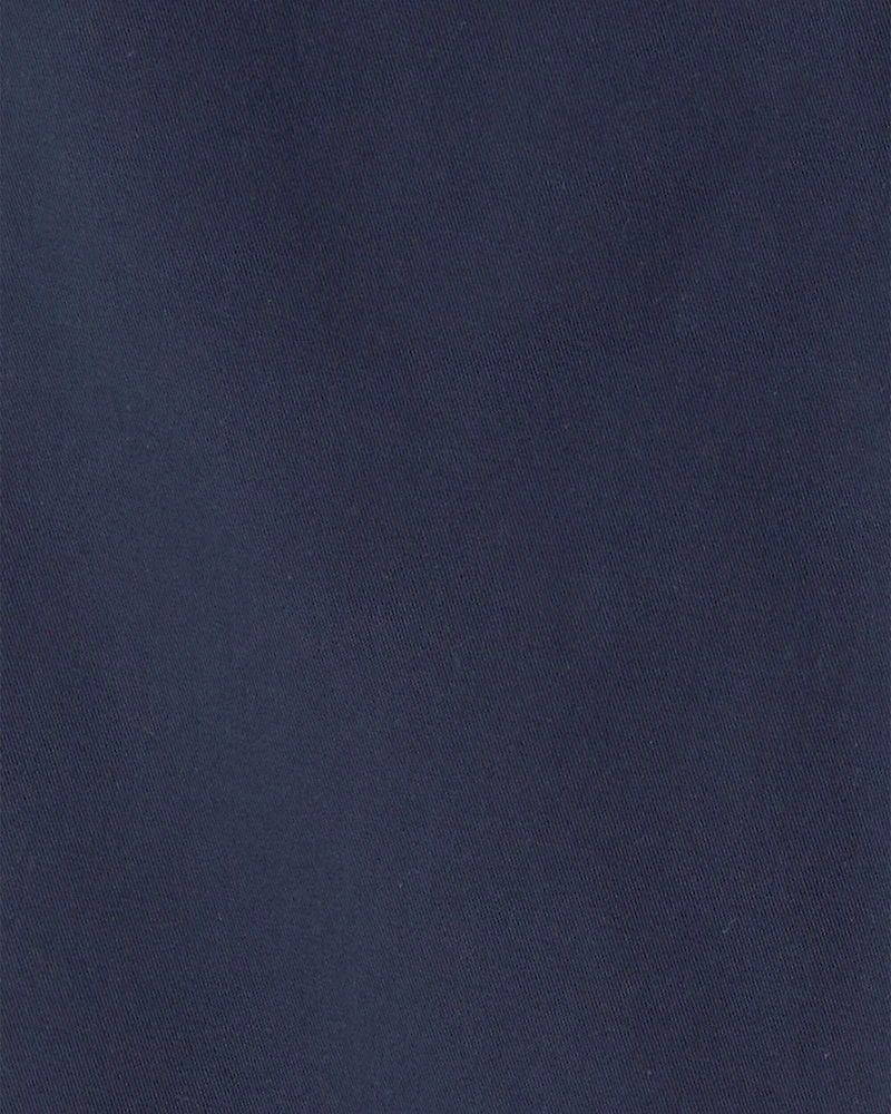 Boys Slim Tapered Chino Pants - Navy