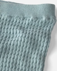 Baby 2-Piece Organic Cotton Cable Sweater Knit Top & Pant Set
