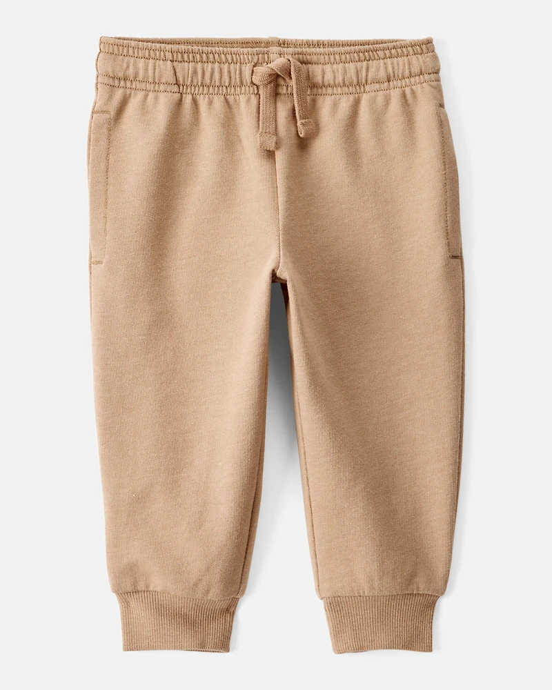 Baby Boy French Terry Jogger - Tan