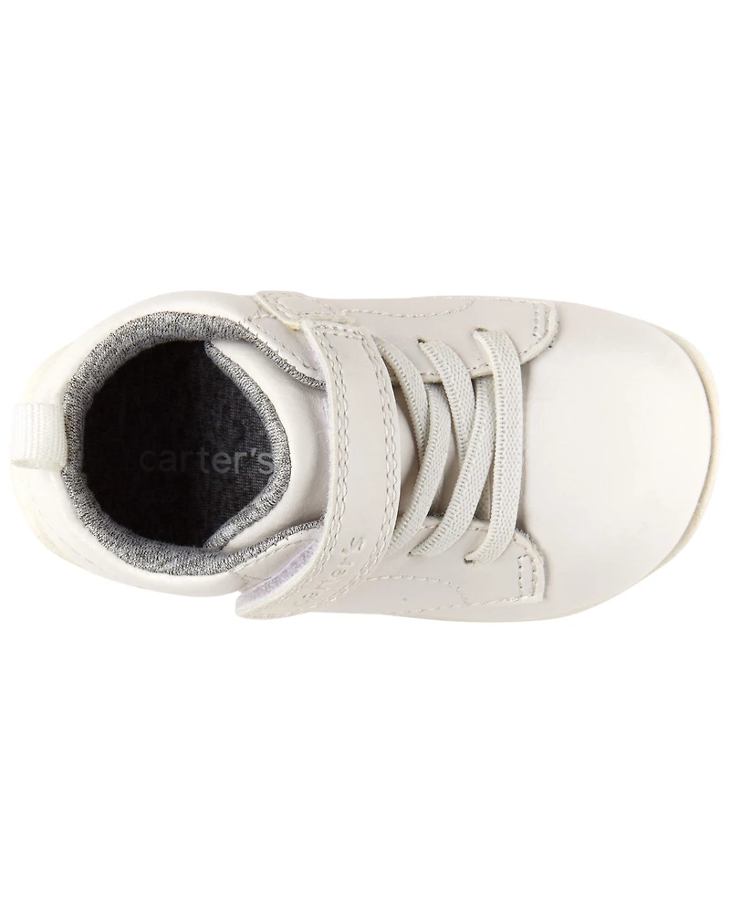 Boys Every Step® First Walker High-Top Sneakers - White