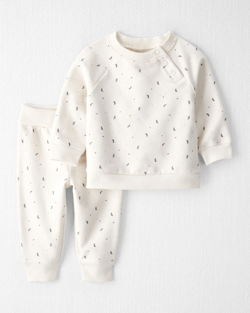Baby 2-Piece Sprig Print Set Made with Organic Cotton