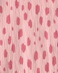 Girls Dots Short-Sleeve Top - Pink