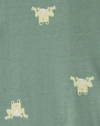 Baby 2-Pack Frog 100% Cotton Snug Fit 1-Piece Pajama - Green/Tan