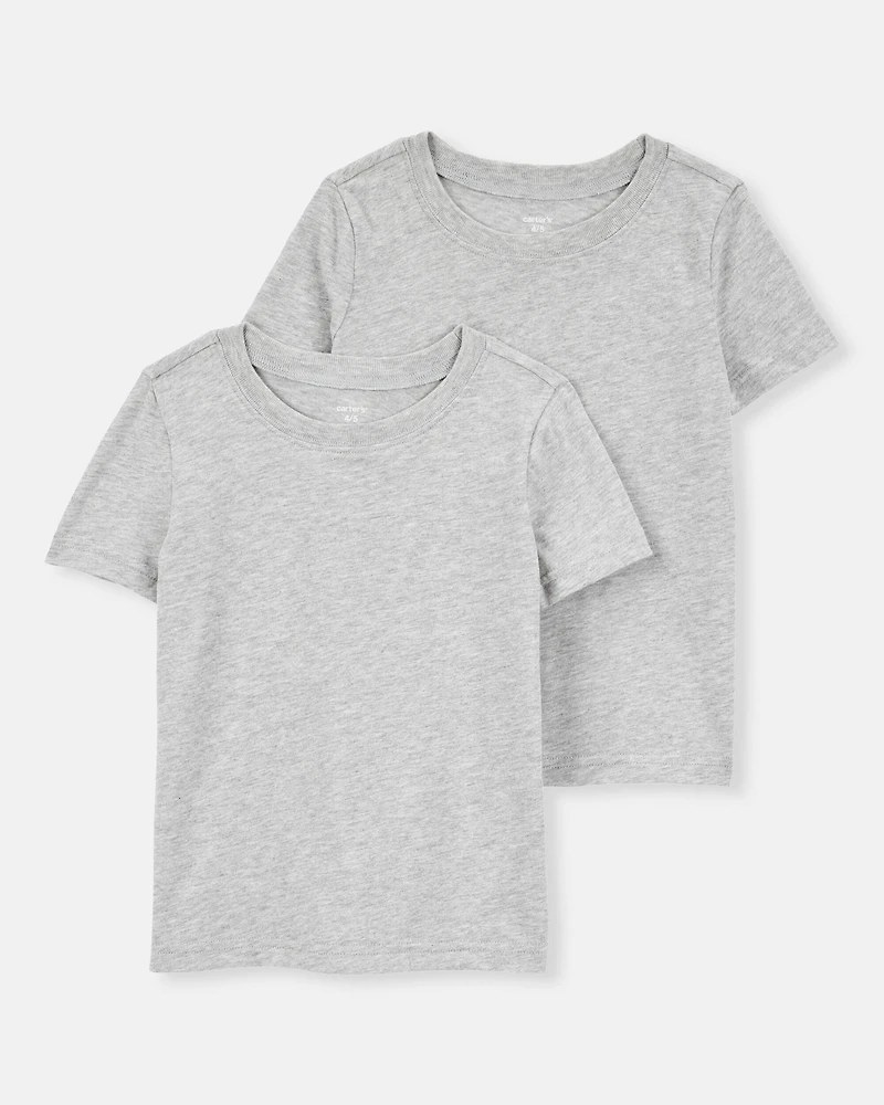 Boys 2-Pack Short-Sleeve Tees - Grey