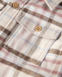 Boys Organic Cotton Button-Front Flannel