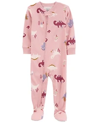 Baby 1-Piece Dinosaur 100% Snug Fit Cotton Footie Pajamas
