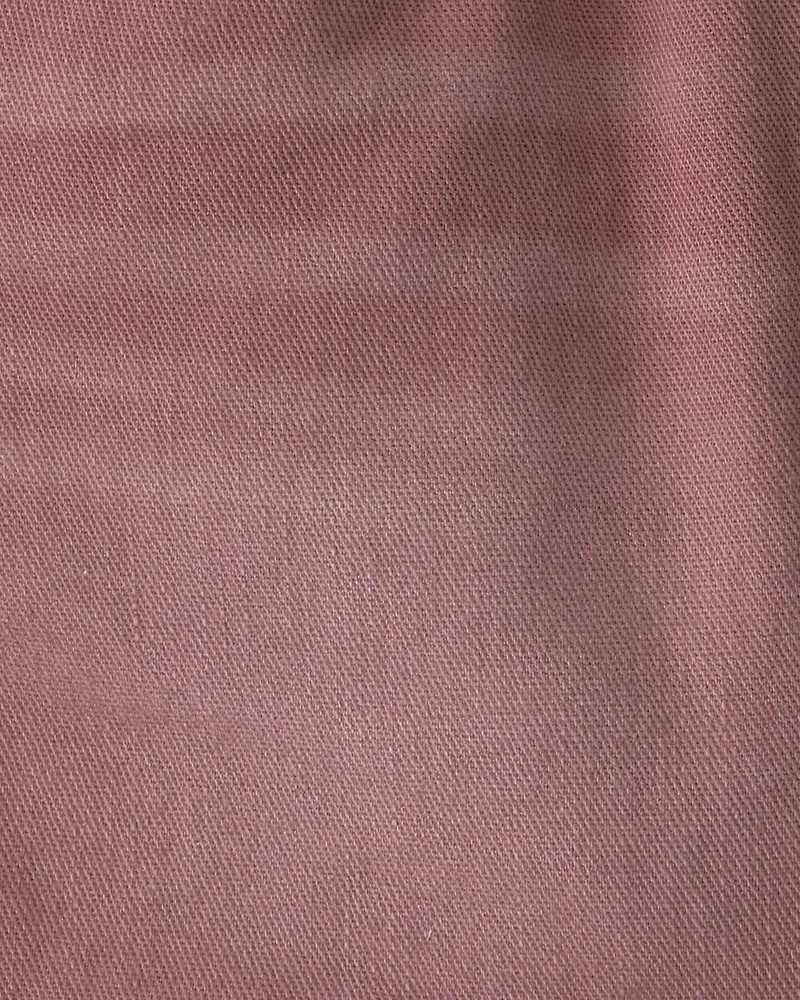 Baby Boy Twill Pull-On Shorts - Brown