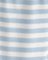 Baby Organic Cotton Footed Pants in Stripes