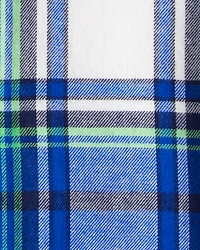 Toddler Boy Plaid Shera Lined Fashion Jacket - Blue