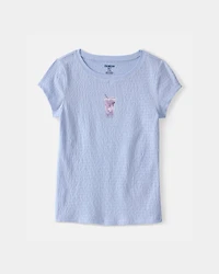 Girls Boba Tea Ruched Top - Blue