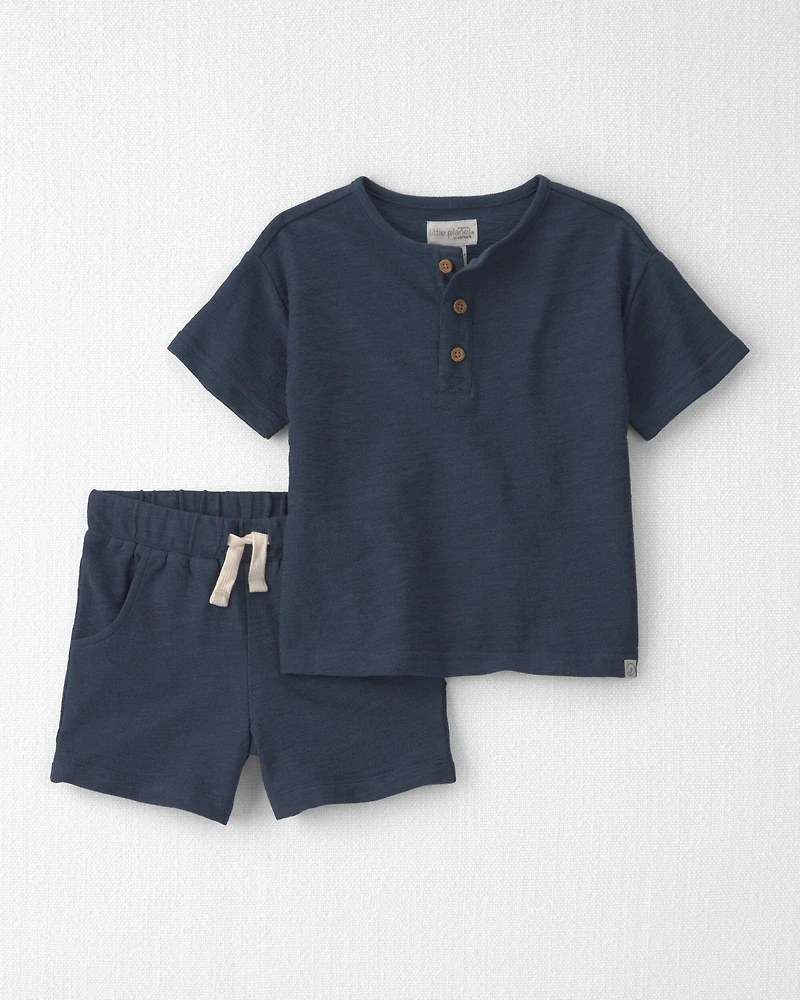 Toddler Boy 2-Piece Top & Short Set Made with Organic Cotton