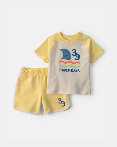 Baby Boy 2-Piece 'Camp Days' Top & Short Set