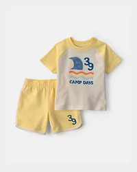 Baby Boy 2-Piece 'Camp Days' Top & Short Set