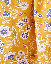 Kid 2-Piece Button-Front Cardigan & Floral Skort Set - White/Gold