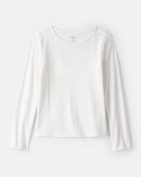 Girls 2-Piece Plaid Long-Sleeve Jumpsuit